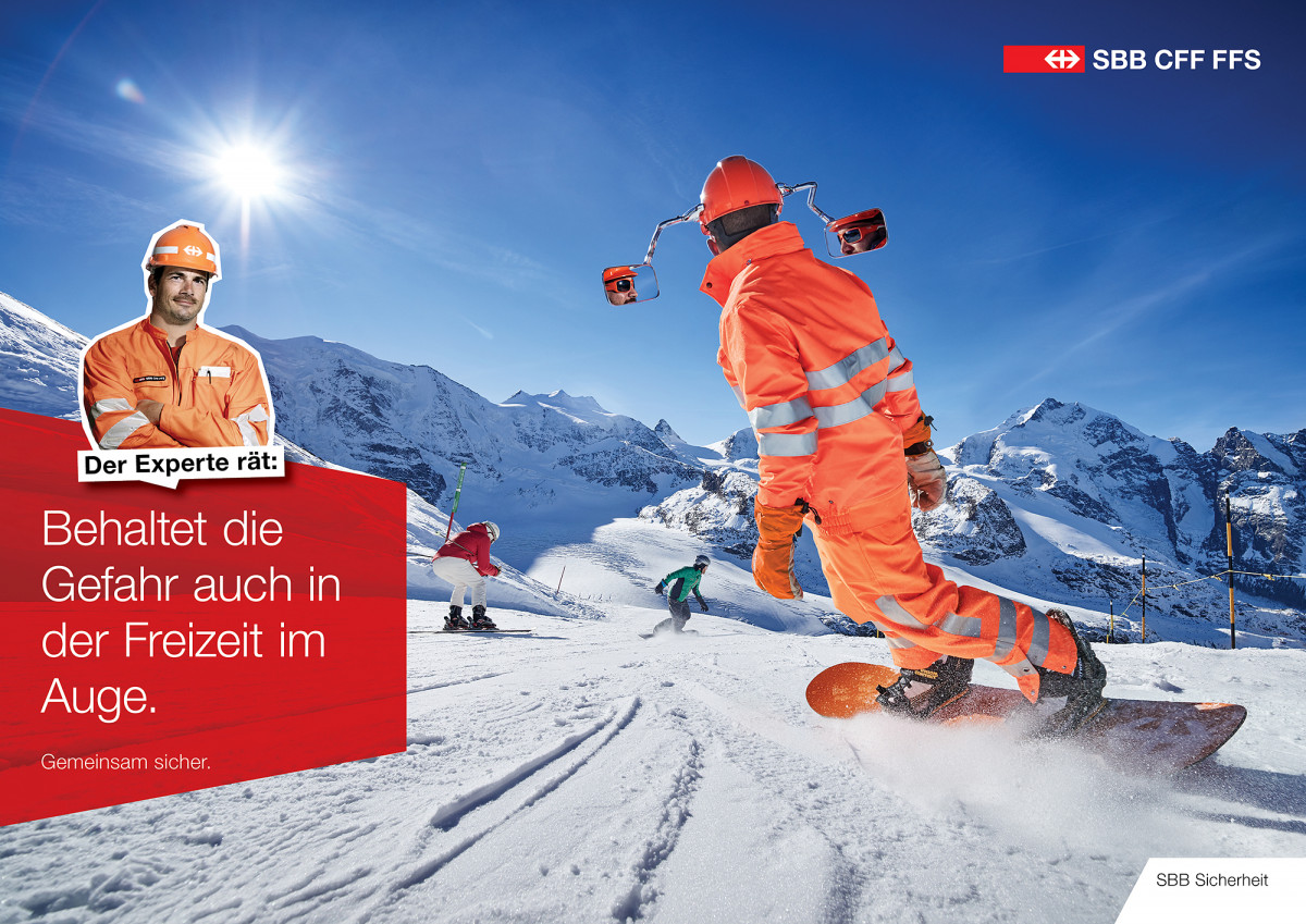 SBB Plakat Snowboard